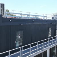 Laborcontainer im Projekteinsatz zur Erweiterung bestehender Laborkapazitäten