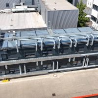 Laborcontainer im Projekteinsatz zur Erweiterung bestehender Laborkapazitäten